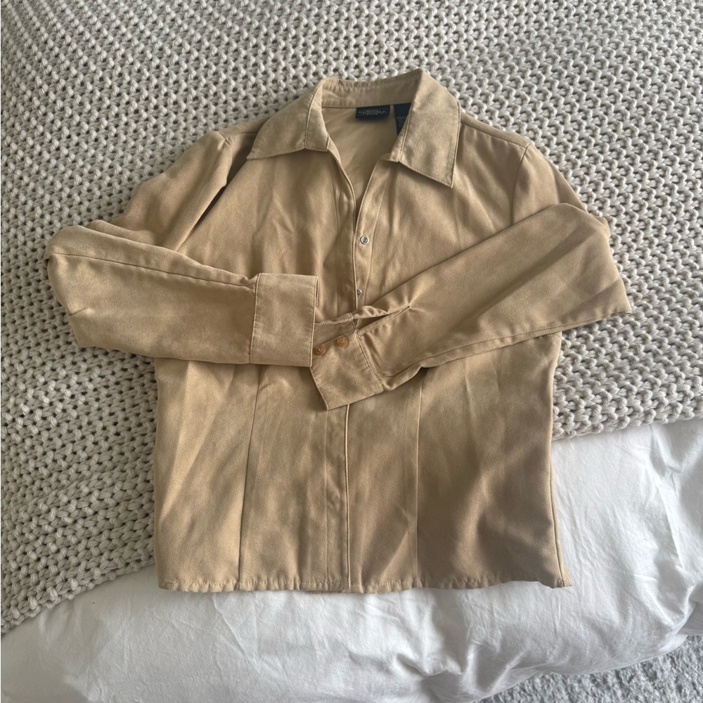 Genuine Sonoma Tan Suede Shirt Jacket
